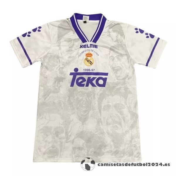 Casa Camiseta Real Madrid Retro 1996 1997 Blanco Venta Replicas