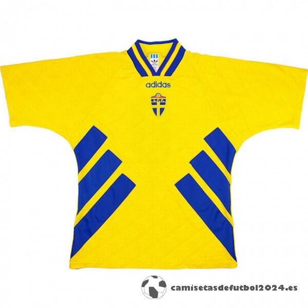Casa Camiseta Suecia Retro 1994 Amarillo Venta Replicas