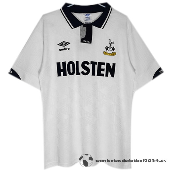 Casa Camiseta Tottenham Hotspur Retro 1991 1993 Blanco Venta Replicas