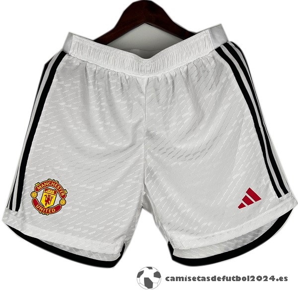 Casa Jugadores Pantalones Manchester United 2023 2024 Blanco Venta Replicas