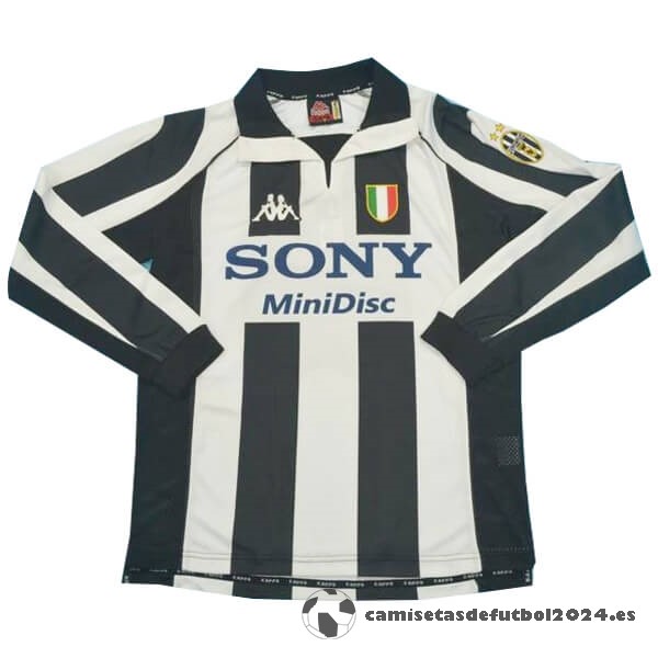Casa Manga Larga Juventus Retro 1997 1998 Negro Blanco Venta Replicas