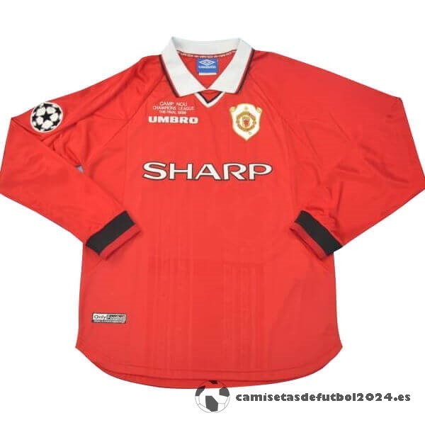 Casa Manga Larga Manchester United Retro 1999 Rojo Venta Replicas
