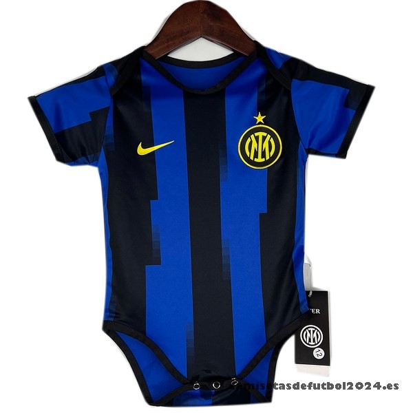 Casa Onesies Niños Inter Milán 2023 2024 Azul Negro Venta Replicas