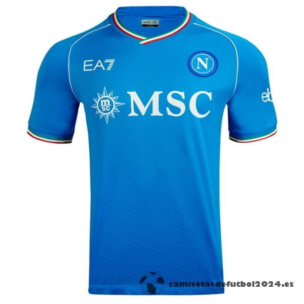 Casa Tailandia Camiseta Napoli 2023 2024 Azul Venta Replicas