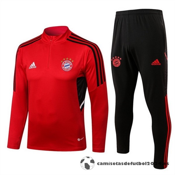 Chandal Bayern Múnich 2022 2023 Rojo Negro Venta Replicas