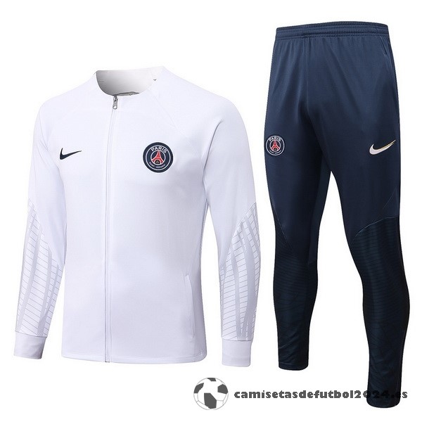 Chandal Niños Paris Saint Germain 2022 2023 Blanco Azul Venta Replicas