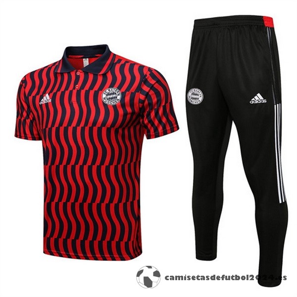 Conjunto Completo Polo Bayern Múnich 2022 2023 Rojo I Negro Venta Replicas