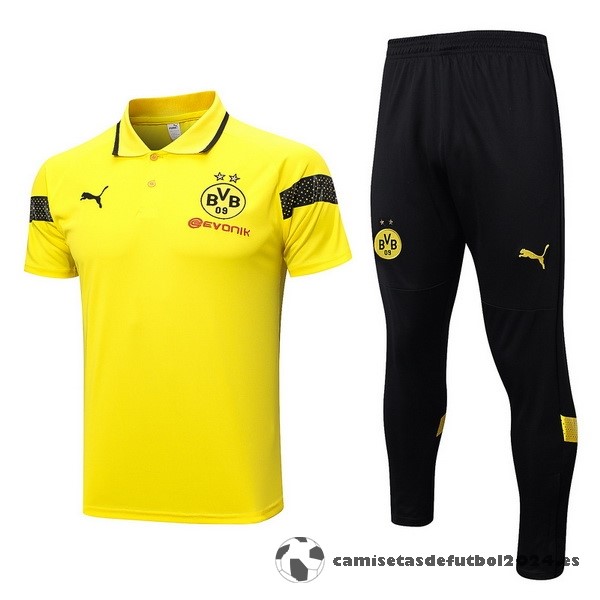 Conjunto Completo Polo Borussia Dortmund 2023 2024 Amarillo Negro Venta Replicas