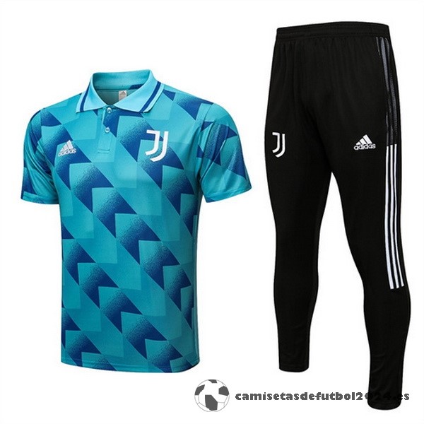 Conjunto Completo Polo Juventus 2022 2023 Azul Verde Venta Replicas