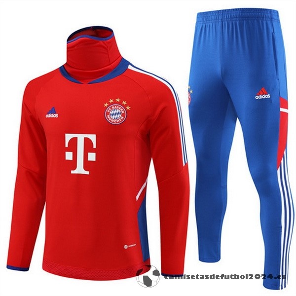 Conjunto Completo Sudadera Entrenamiento Bayern Múnich 2023 2024 Rojo I Azul Venta Replicas