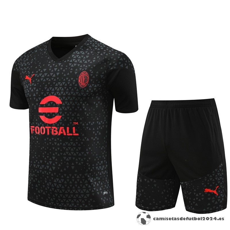 Entrenamiento Conjunto Completo AC Milan 2023 2024 Negro I Rojo Venta Replicas