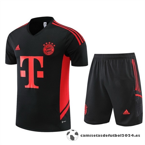 Entrenamiento Conjunto Completo Bayern Múnich 2022 2023 Negro II Rojo Venta Replicas