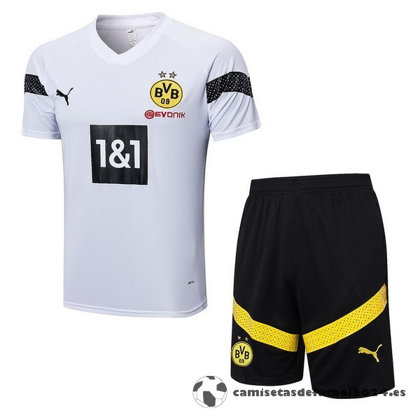 Entrenamiento Conjunto Completo Borussia Dortmund 2022 2023 Blanco Negro Venta Replicas