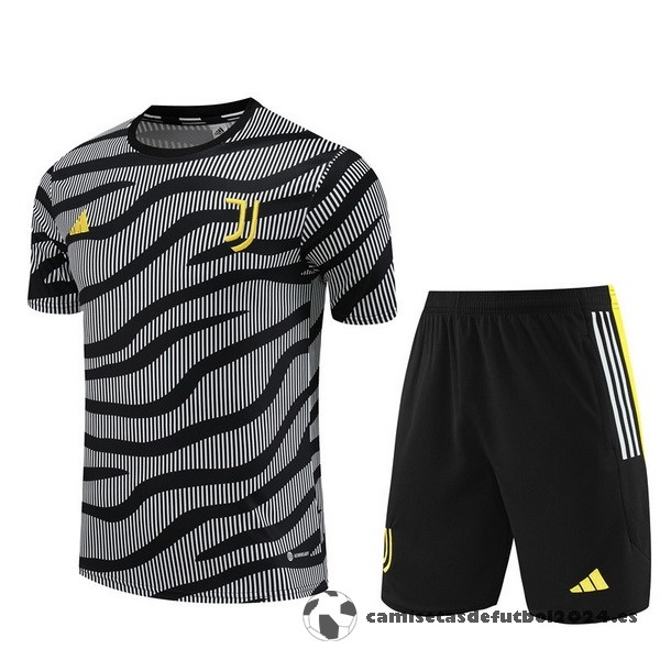 Entrenamiento Conjunto Completo Juventus 2023 2024 Gris Negro Amarillo Venta Replicas