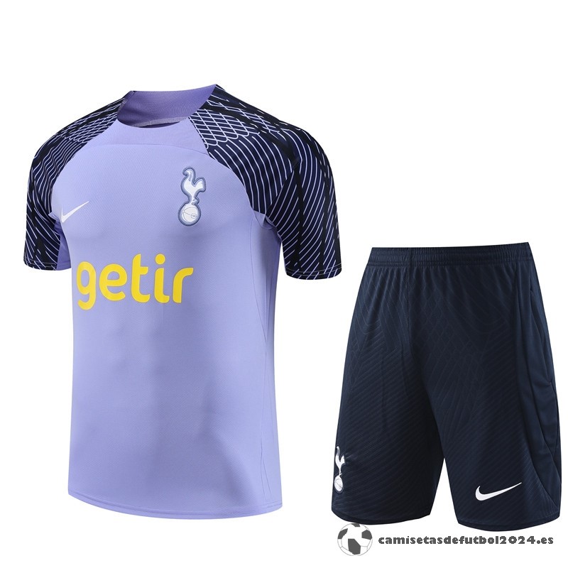 Entrenamiento Conjunto Completo Niños Tottenham Hotspur 2023 2024 Purpura Azul Venta Replicas