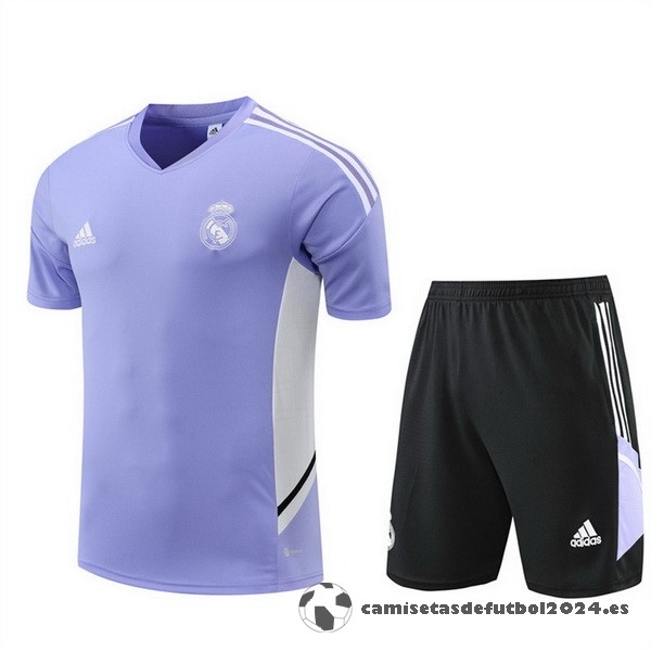 Entrenamiento Conjunto Completo Real Madrid 2022 2023 Purpura I Blanco Negro Venta Replicas