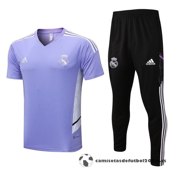 Entrenamiento Conjunto Completo Real Madrid 2022 2023 Purpura Negro Venta Replicas