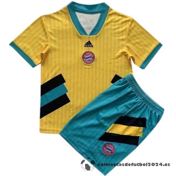Especial Conjunto De Hombre Bayern Múnich 2023 2024 Amarillo Verde Venta Replicas