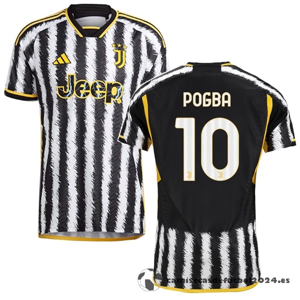 NO.10 Pogba Tailandia Casa Jugadores Camiseta Juventus 2023 2024 Amarillo Negro Venta Replicas
