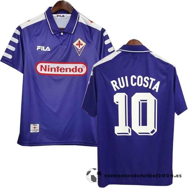 NO.10 Rui Costa Casa Camiseta Fiorentina Retro 1998 1999 Purpura Venta Replicas