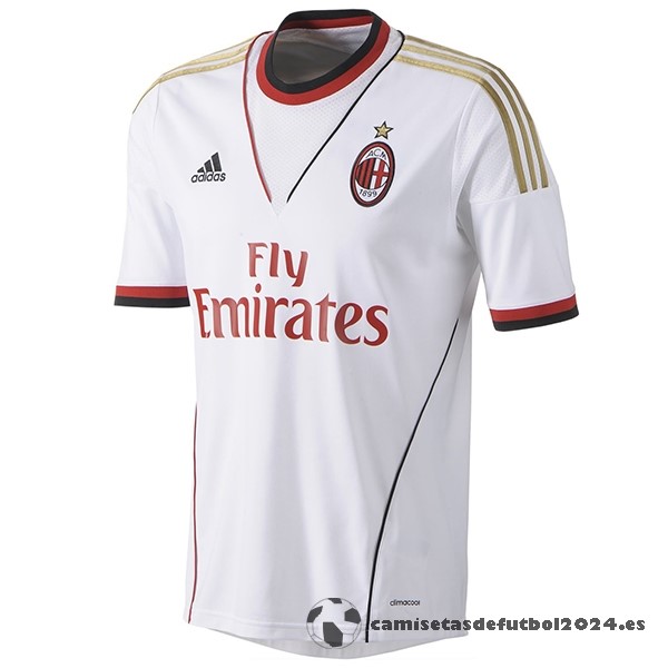 Segunda Camiseta AC Milan Retro 2013 2014 Blanco Venta Replicas