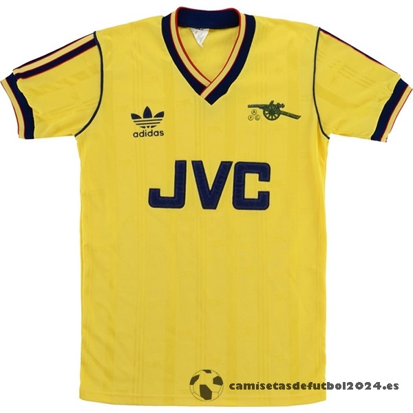 Segunda Camiseta Arsenal Retro 1986 1988 Amarillo Venta Replicas