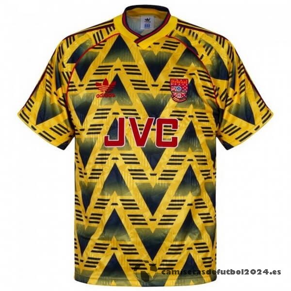 Segunda Camiseta Arsenal Retro 1991 1993 Amarillo Venta Replicas