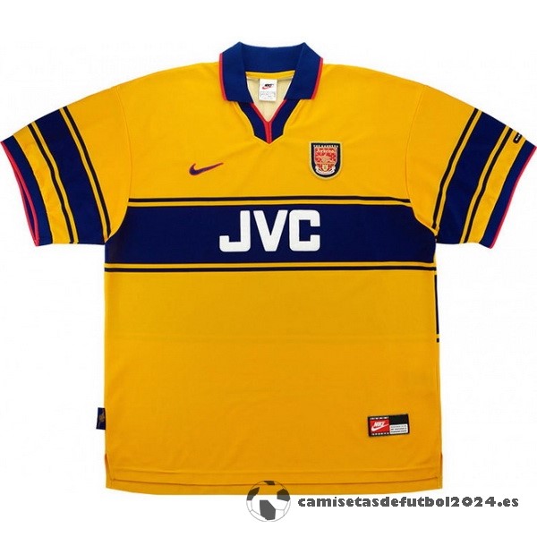 Segunda Camiseta Arsenal Retro 1997 1999 Amarillo Venta Replicas