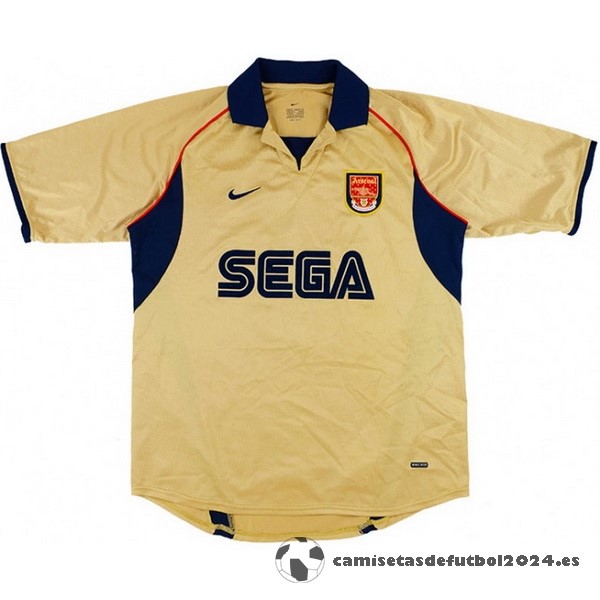 Segunda Camiseta Arsenal Retro 2001 2002 Amarillo Venta Replicas