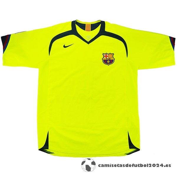 Segunda Camiseta Barcelona Retro 2005 2006 Amarillo Venta Replicas