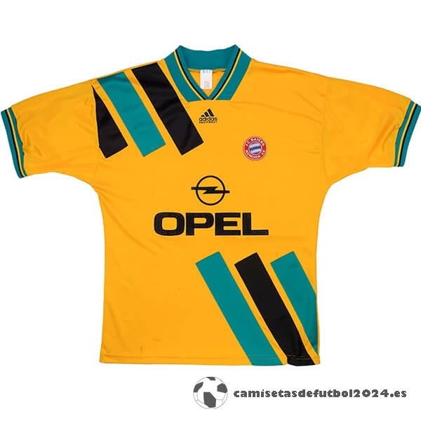 Segunda Camiseta Bayern Múnich Retro 1993 1995 Amarillo Venta Replicas
