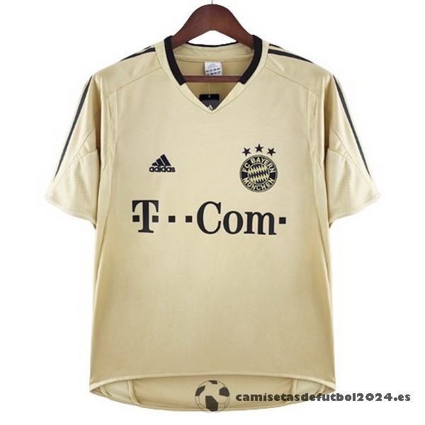 Segunda Camiseta Bayern Múnich Retro 2014 2015 Amarillo Venta Replicas