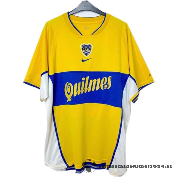 Segunda Camiseta Boca Juniors Retro 2001 2002 Amarillo Venta Replicas