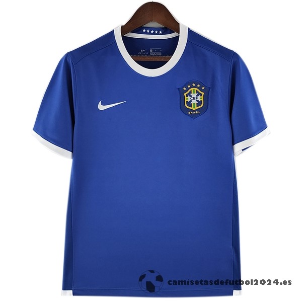 Segunda Camiseta Brasil Retro 2006 Azul Venta Replicas