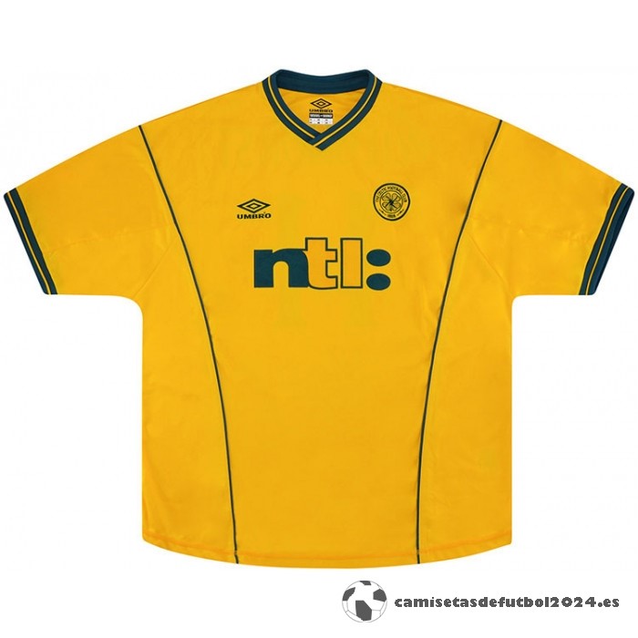 Segunda Camiseta Celtic Retro 2001 2003 Amarillo Venta Replicas