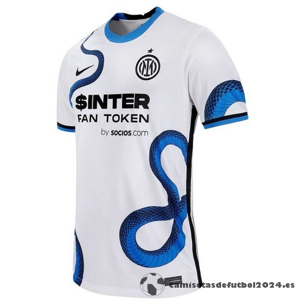 Segunda Camiseta Inter Milán Retro 2021 2022 Blanco Venta Replicas