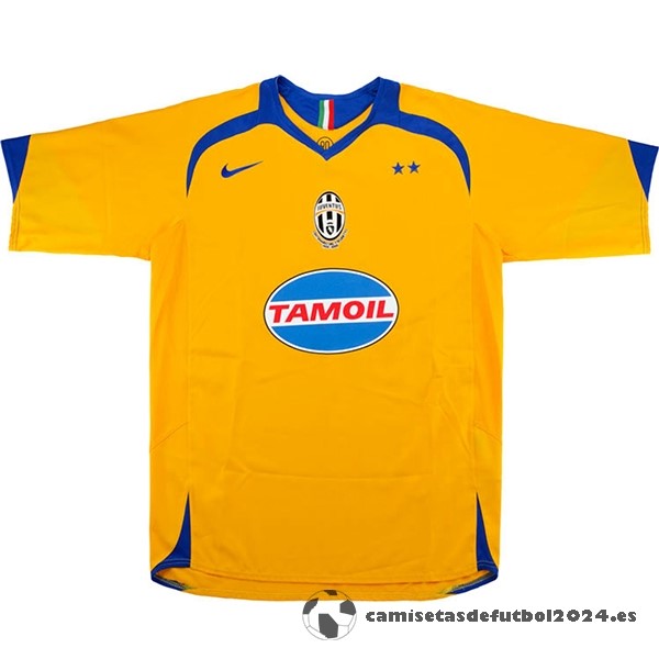 Segunda Camiseta Juventus Retro 2005 2006 Amarillo Venta Replicas