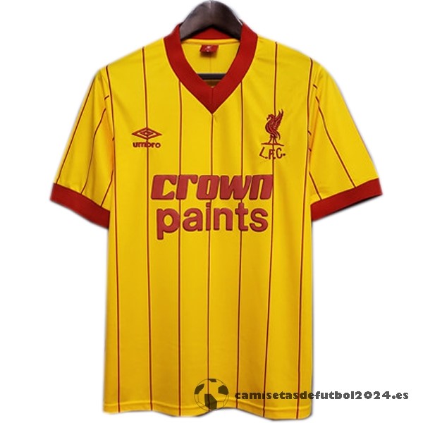 Segunda Camiseta Liverpool Retro 1981 1984 Amarillo Venta Replicas
