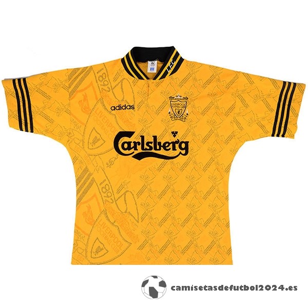Segunda Camiseta Liverpool Retro 1994 1996 Amarillo Venta Replicas