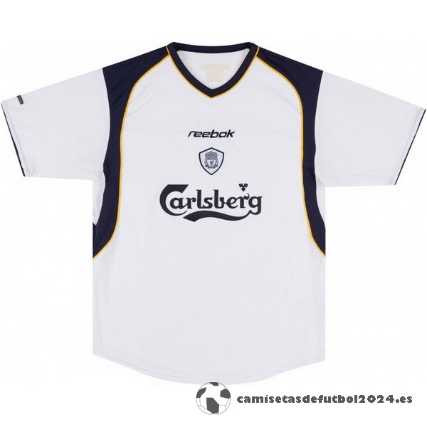 Segunda Camiseta Liverpool Retro 2001 2003 Blanco Venta Replicas
