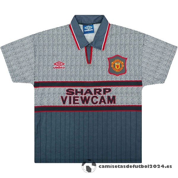 Segunda Camiseta Manchester United Retro 1995 1996 Gris Venta Replicas