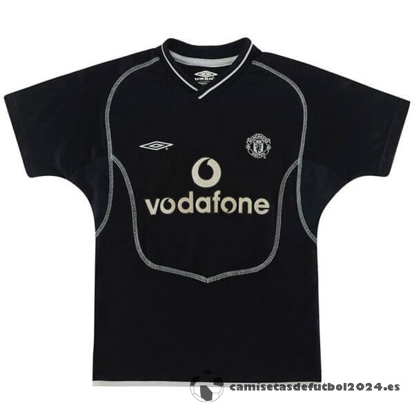 Segunda Camiseta Manchester United Retro 2000 2002 Negro Venta Replicas