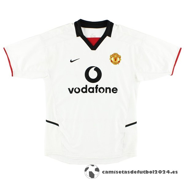 Segunda Camiseta Manchester United Retro 2002 2003 Blanco Venta Replicas