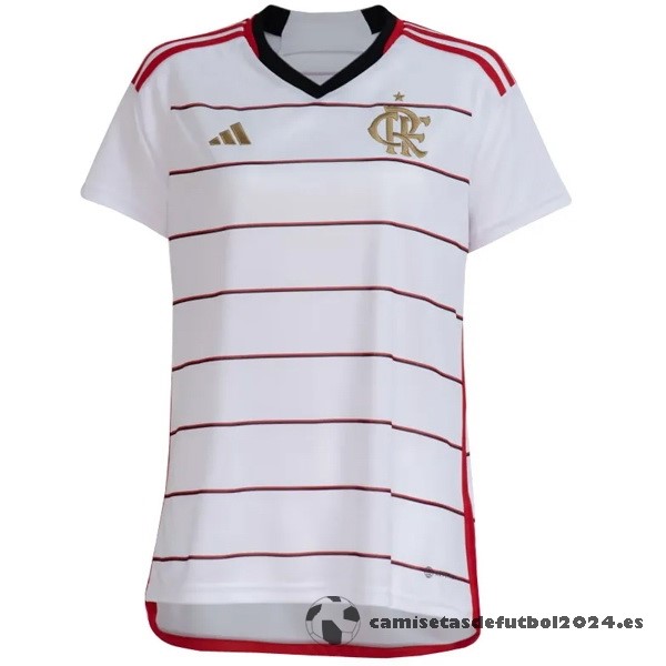 Segunda Camiseta Mujer Flamengo 2023 2024 Blanco Venta Replicas