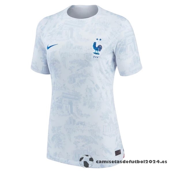 Segunda Camiseta Mujer Francia 2022 Blanco Venta Replicas