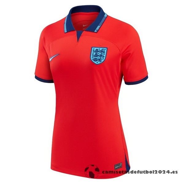 Segunda Camiseta Mujer Inglaterra 2022 Rojo Venta Replicas