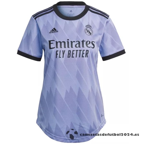 Segunda Camiseta Mujer Real Madrid 2022 2023 Purpura Venta Replicas