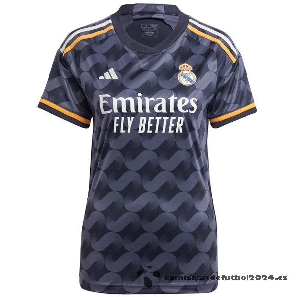 Segunda Camiseta Mujer Real Madrid 2023 2024 Gris Venta Replicas