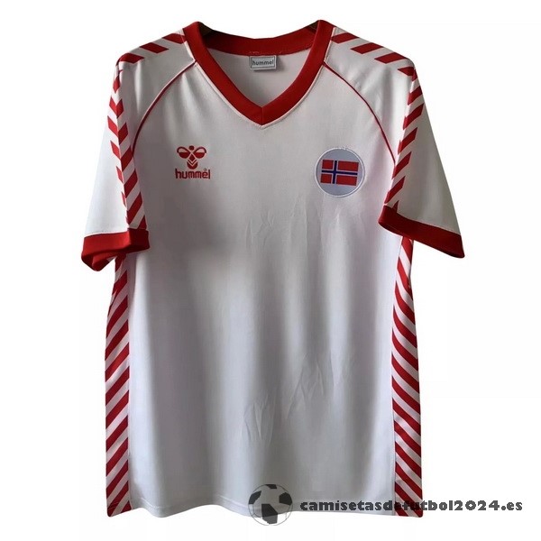 Segunda Camiseta Noruega Retro 1984 Blanco Venta Replicas