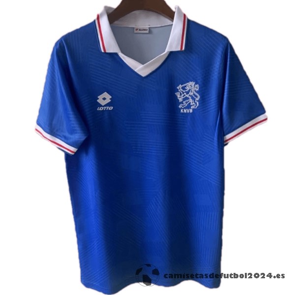 Segunda Camiseta Países Bajos Retro 1991 Azul Venta Replicas